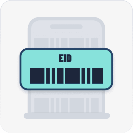 Look for your EID number